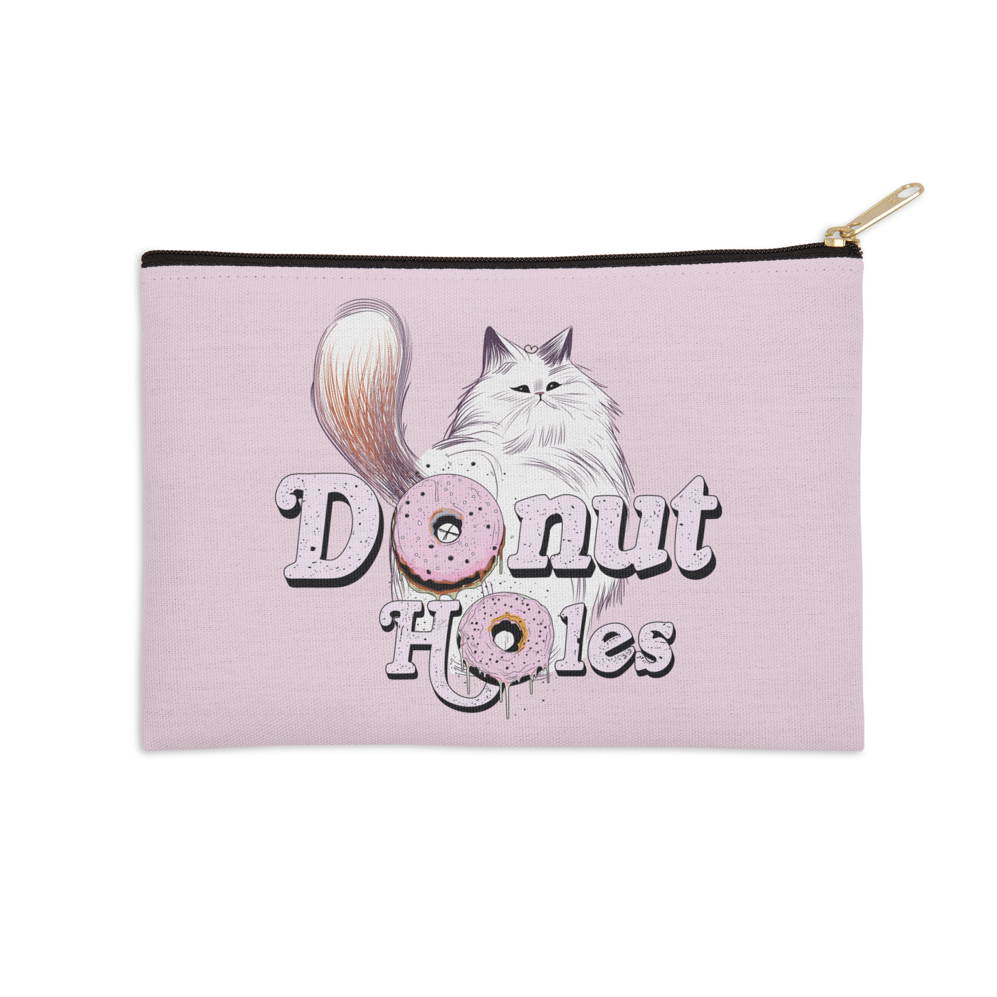 Donut Holes Unofficial Fan Club Logo Zip Pouch