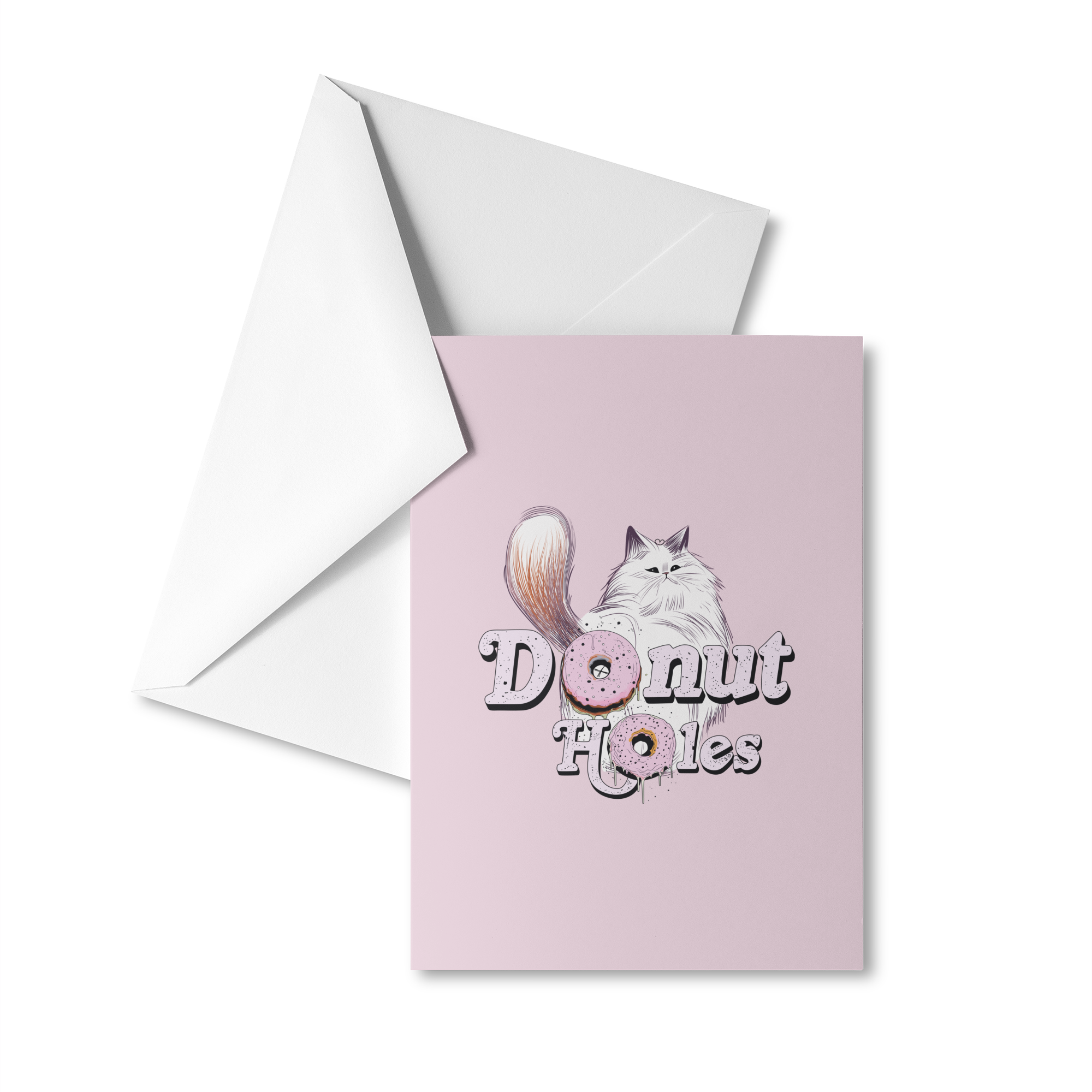 Donut Holes Unofficial Fan Club Logo Greeting Card