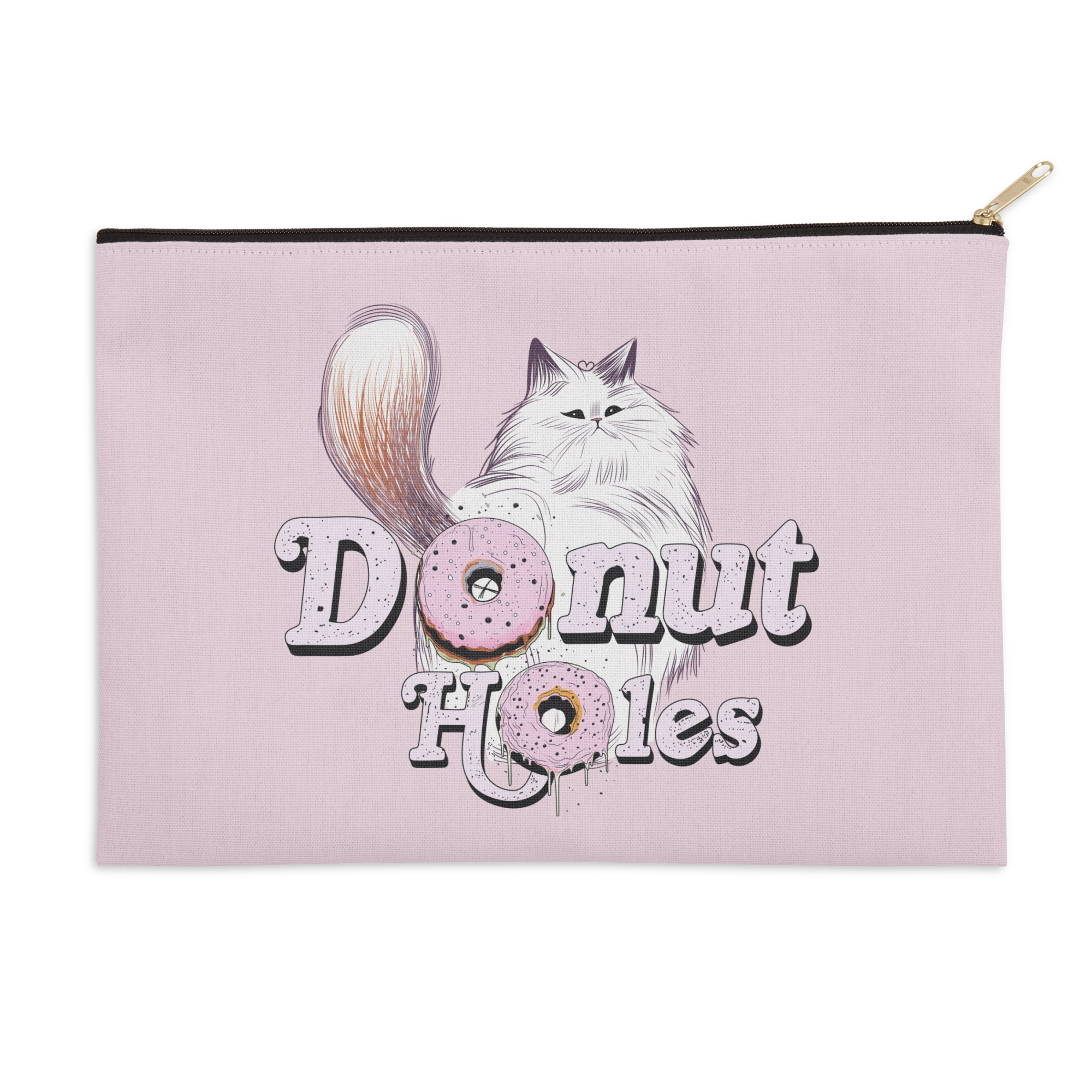 Donut Holes Unofficial Fan Club Logo Zip Pouch