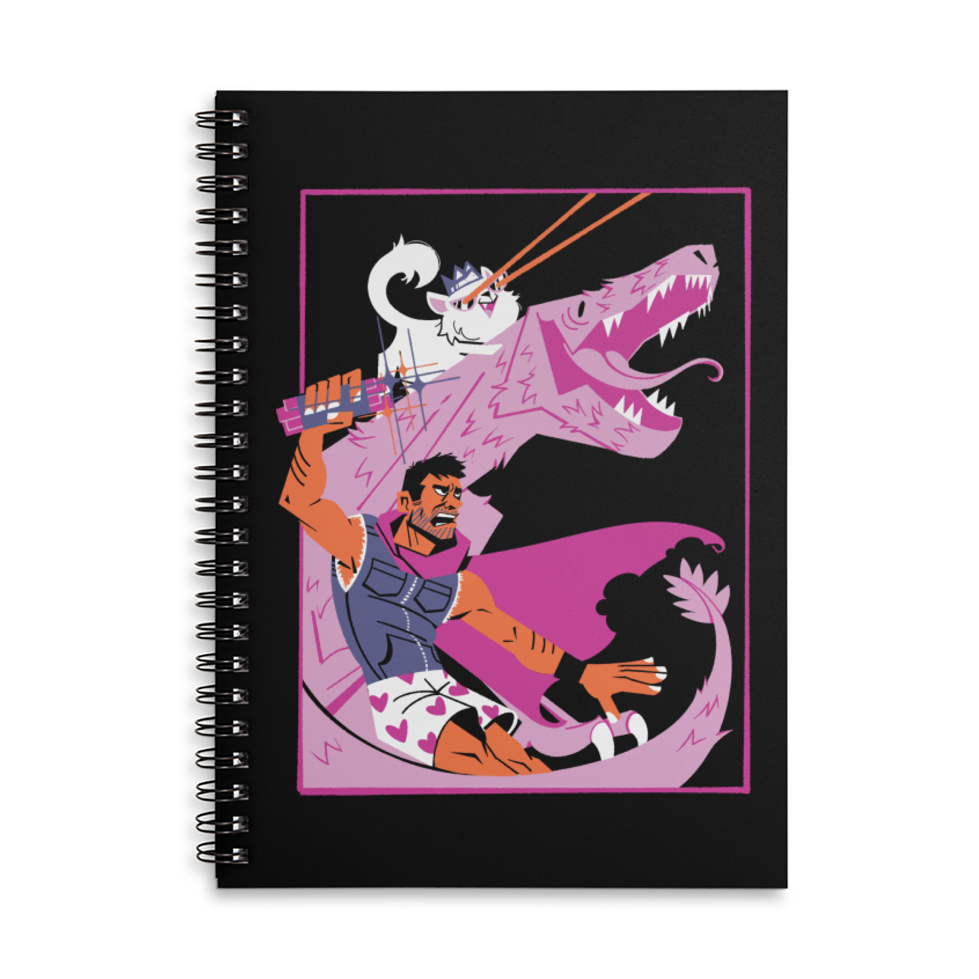 Carl, Princess Donut, and Mongo Notebook