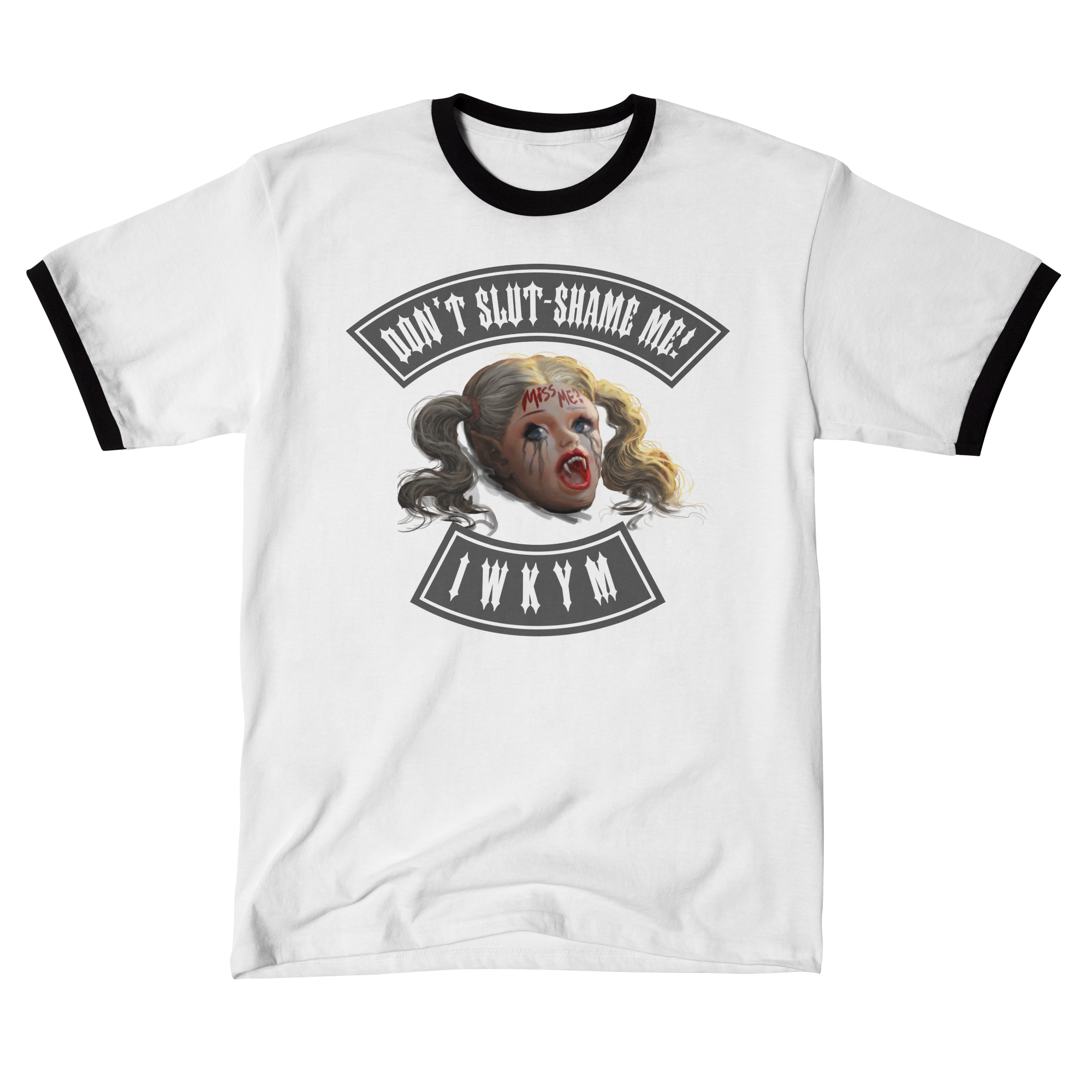 Samantha (Grey Ink) T-Shirt Ringer