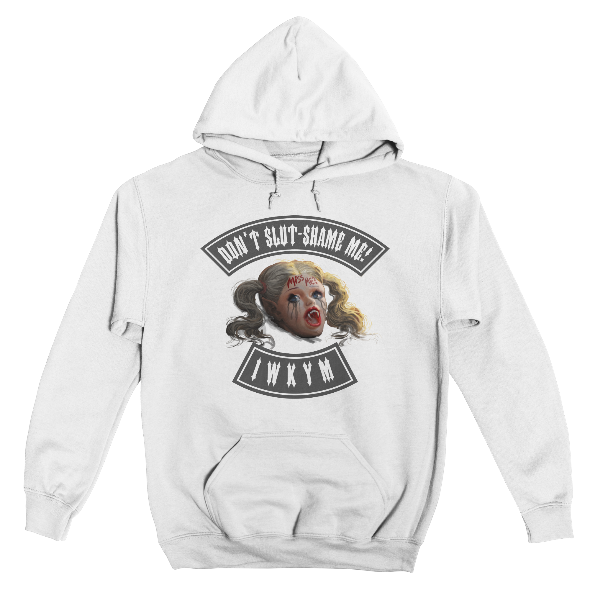 Samantha (Grey Ink) Classic Fleece Pullover Hoodie