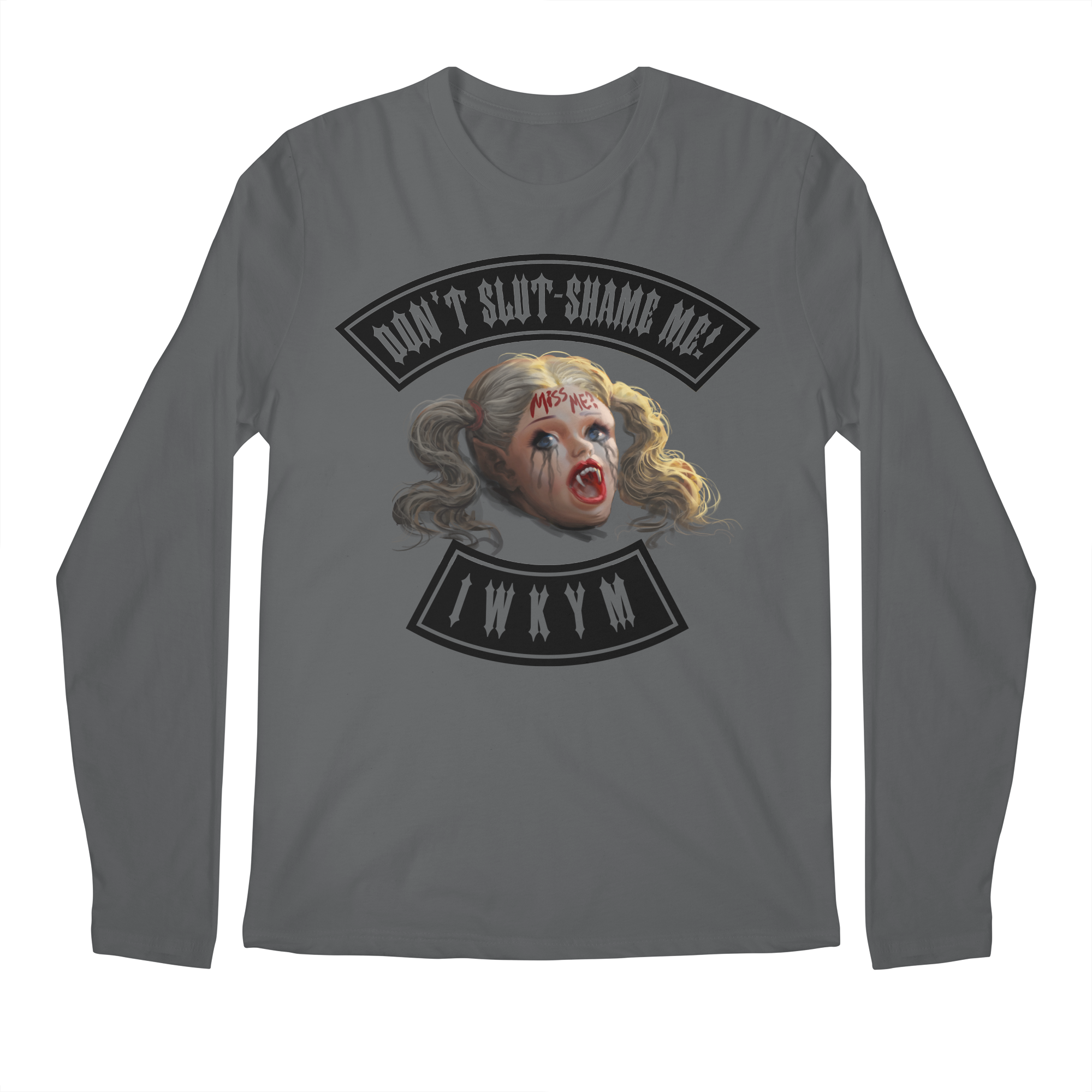 Samantha (Black Ink) Long Sleeve Regular T-Shirt