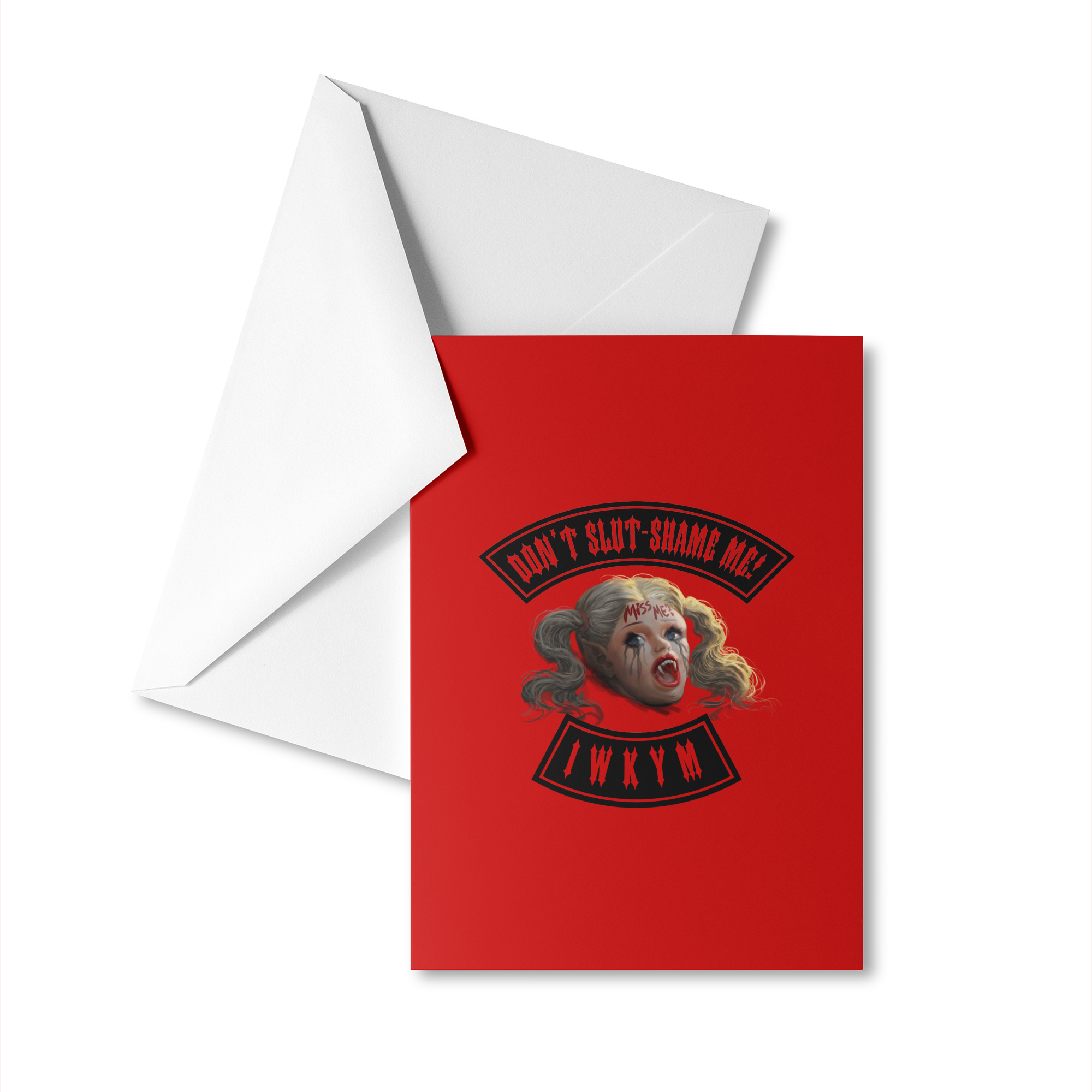 Samantha (Black Ink) Greeting Card