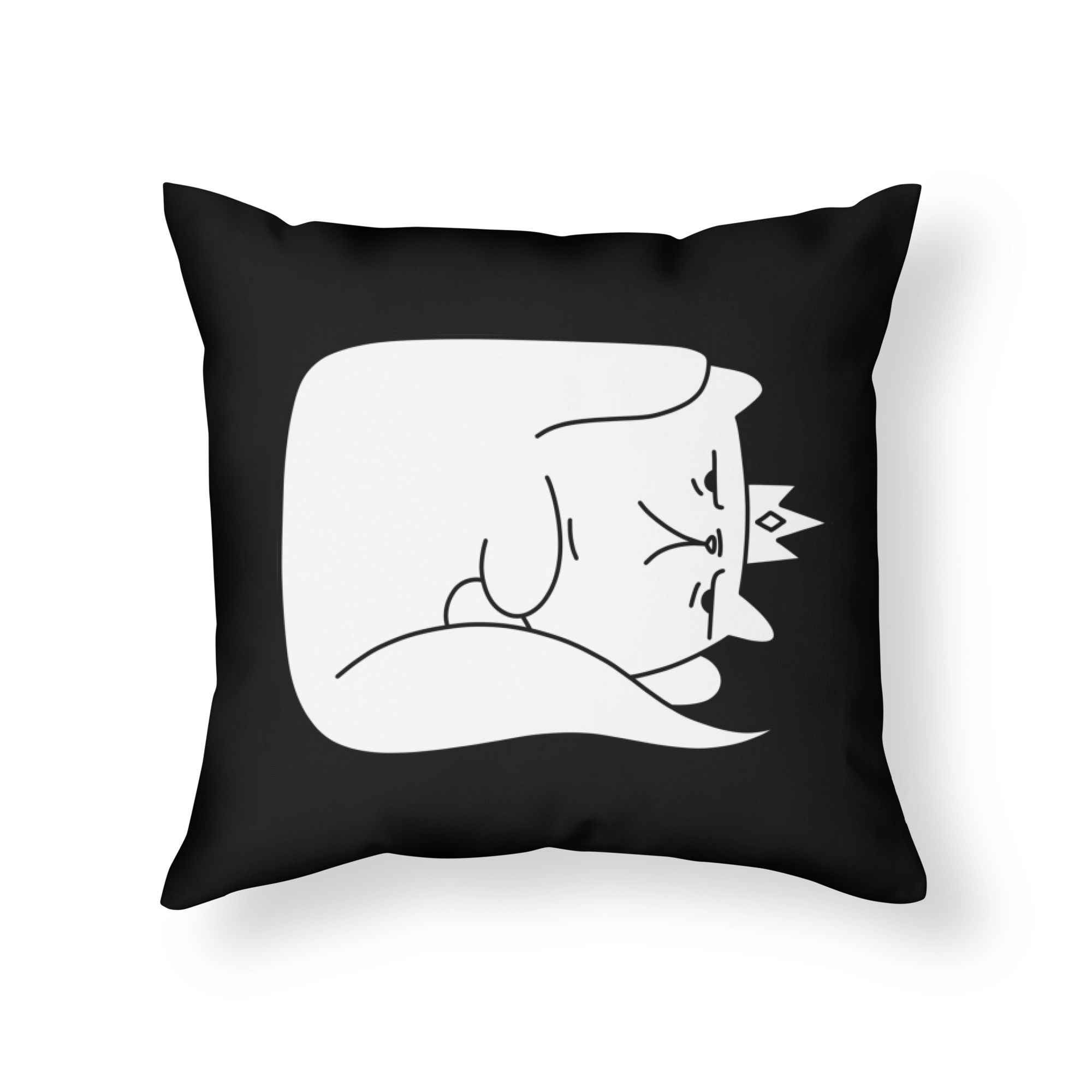 Princess Donut the Queen Anne Chonk Throw Pillow