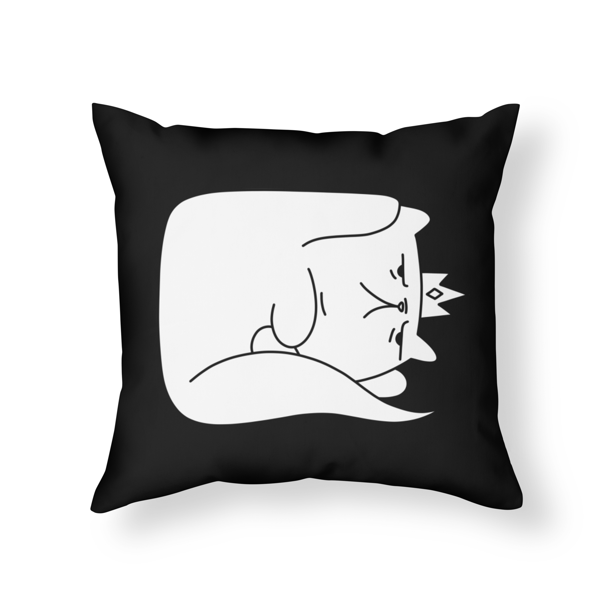 Princess Donut the Queen Anne Chonk Throw Pillow