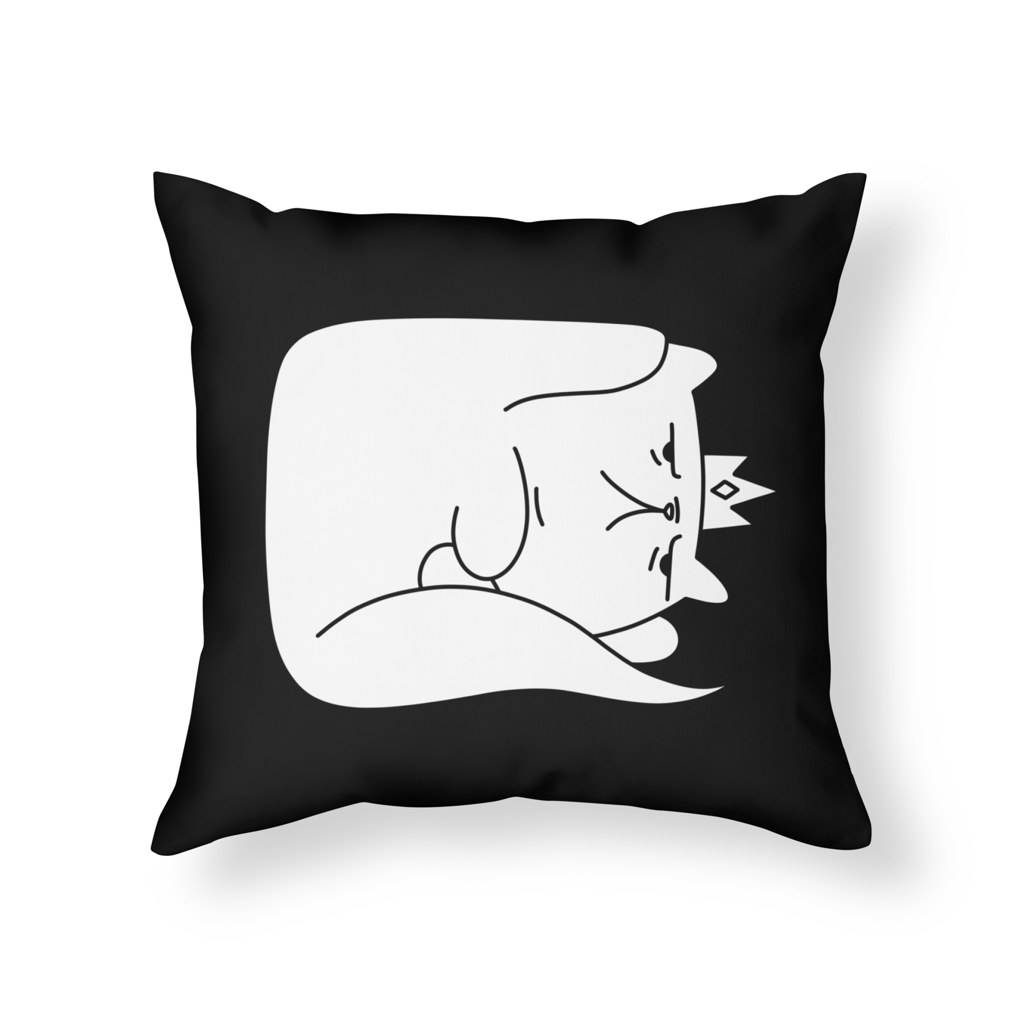 Princess Donut the Queen Anne Chonk Throw Pillow