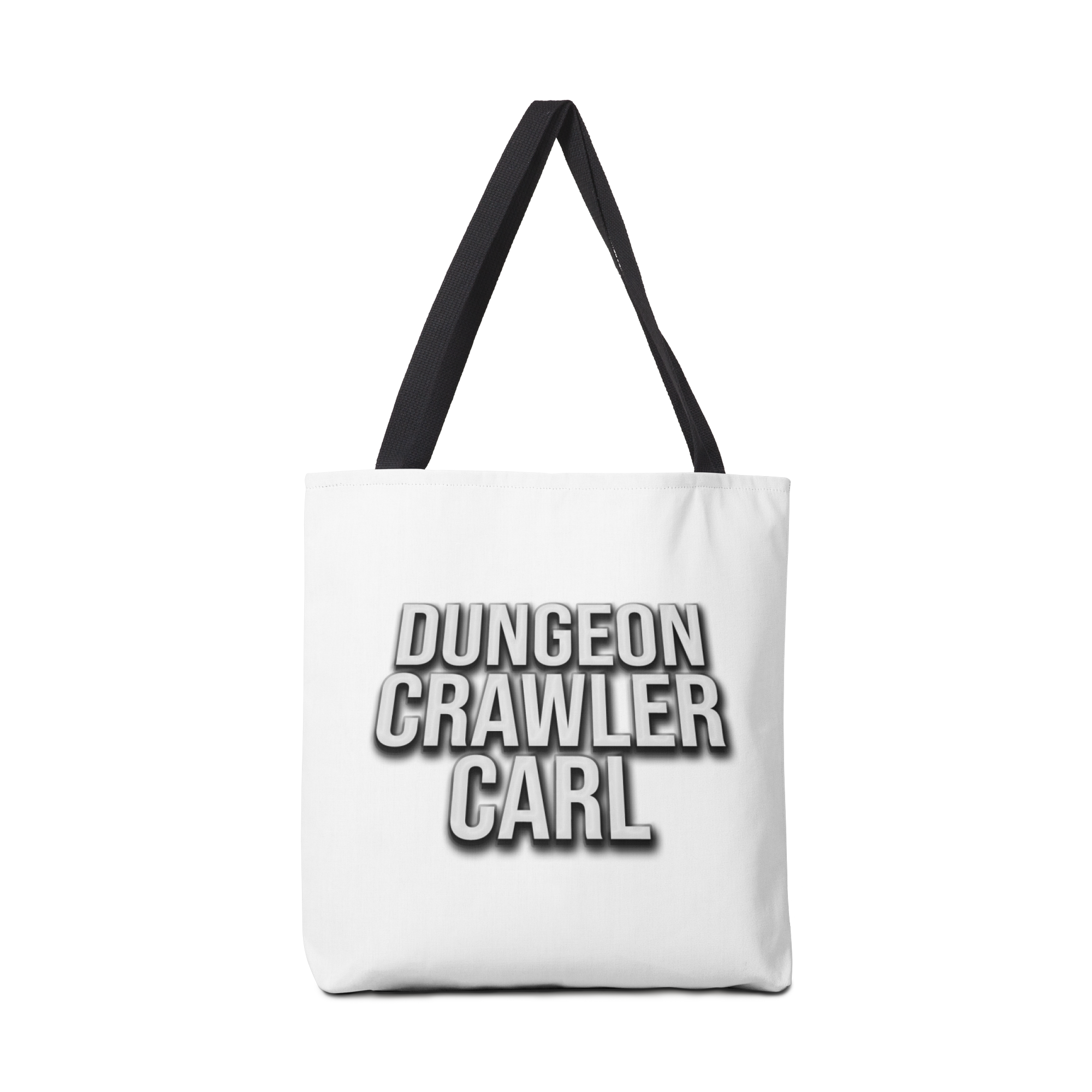 Dungeon Crawler Carl White Logo Bag
