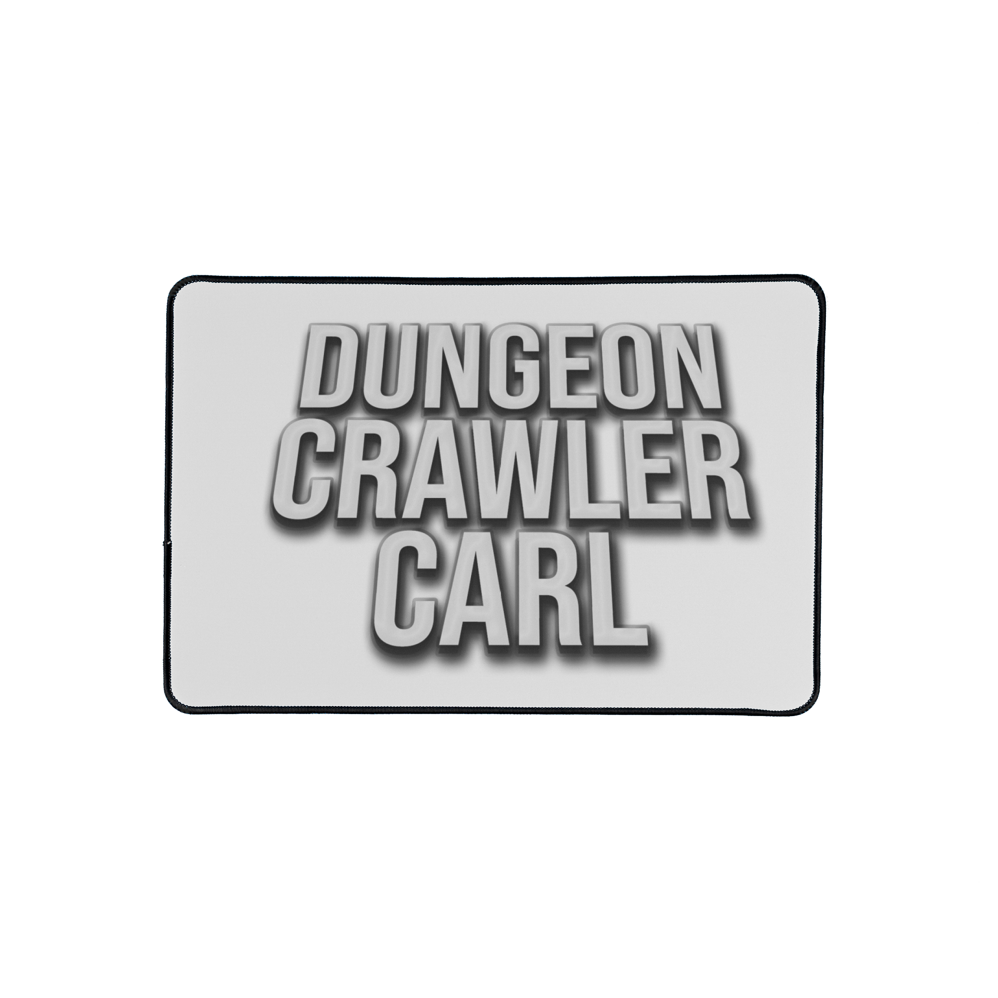 Dungeon Crawler Carl White Logo Mouse Pad