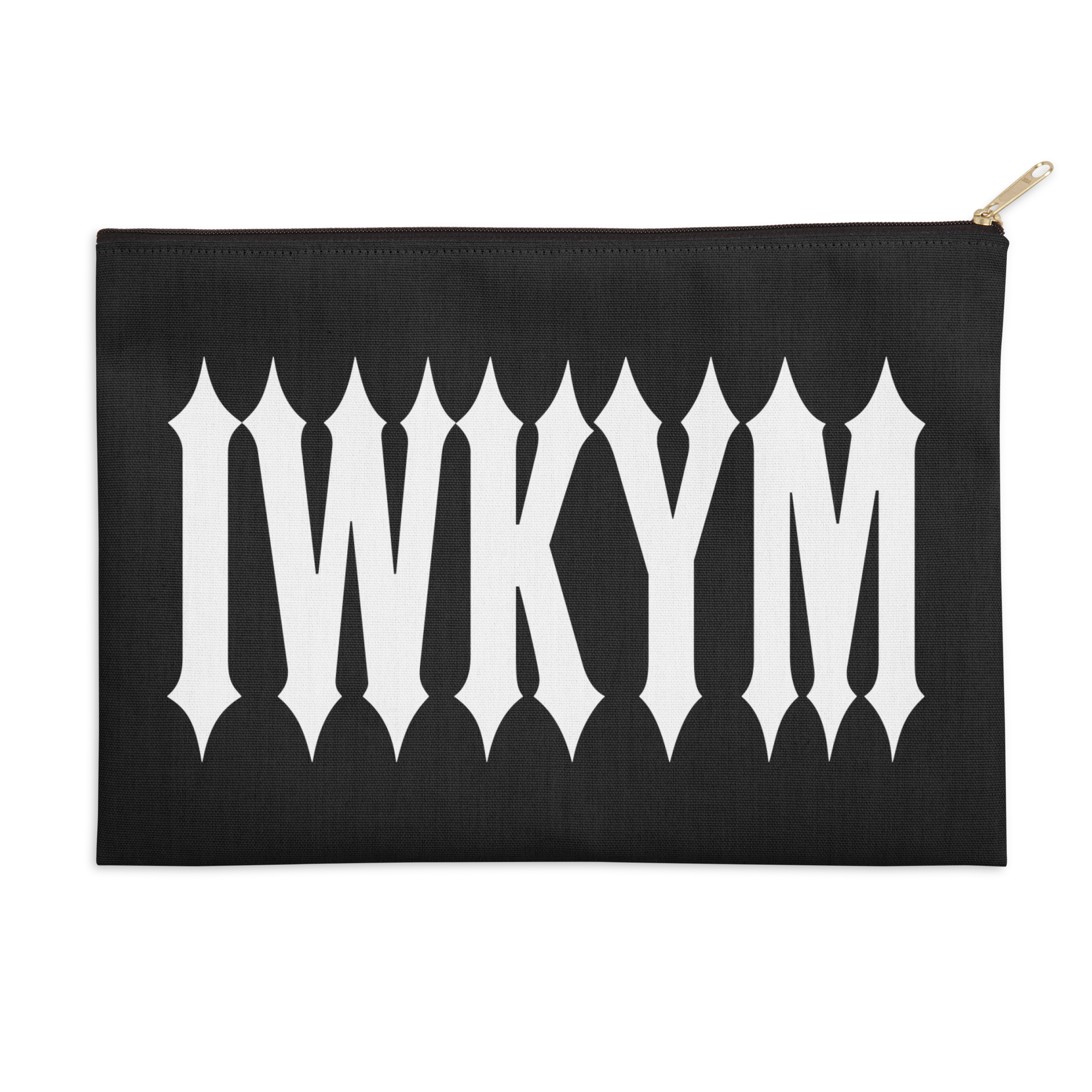 IWKYM (Dark Tees) Zip Pouch