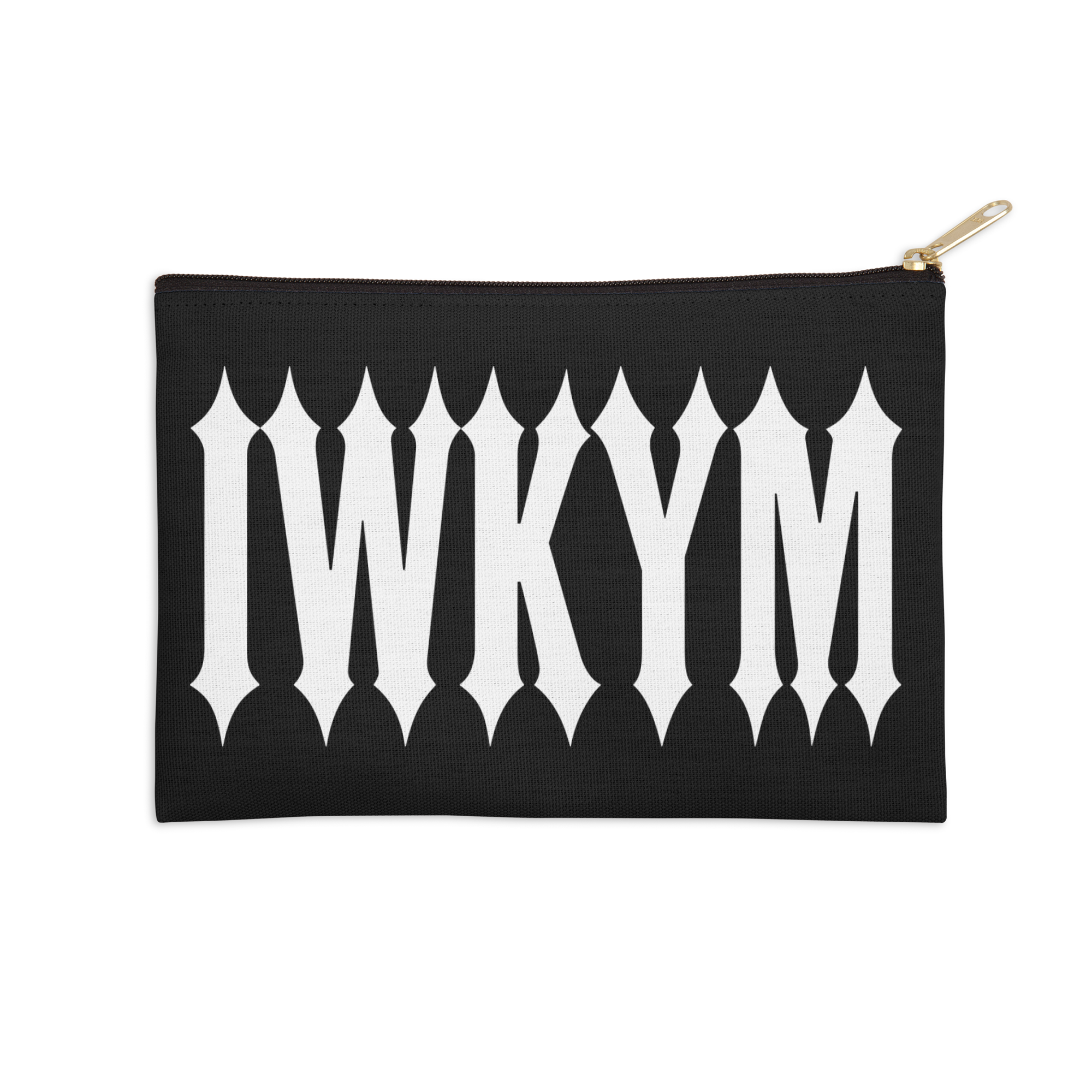 IWKYM (Dark Tees) Zip Pouch