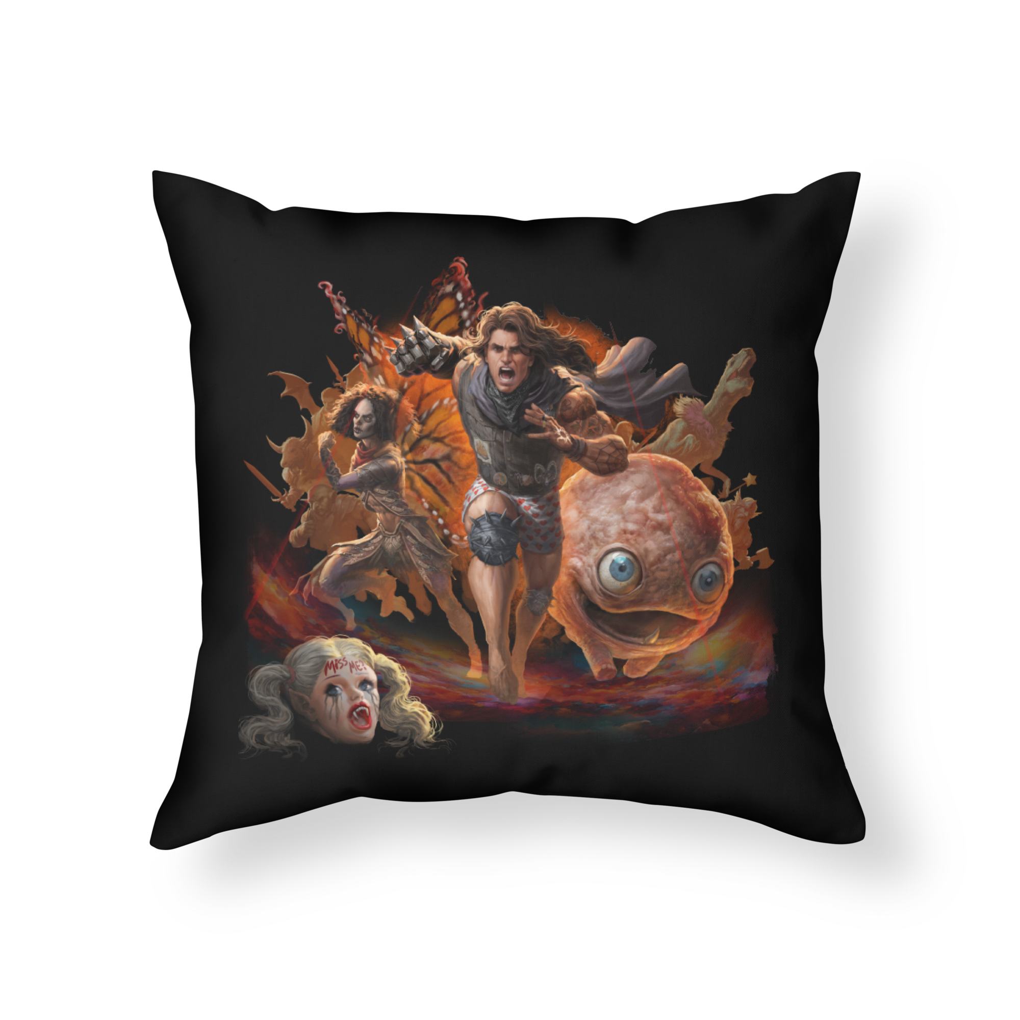 Book 7, The Inevitable Ruin, No Title Throw Pillow