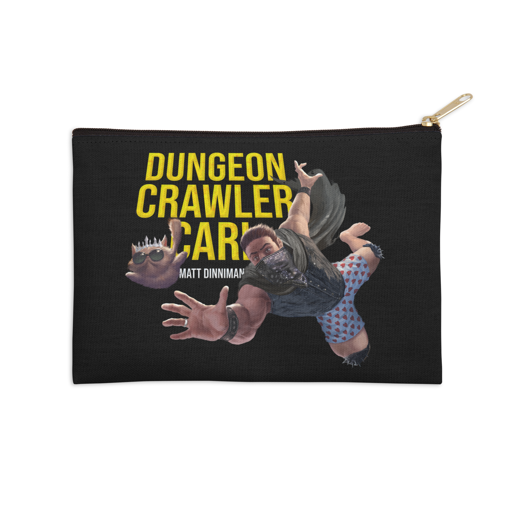 Carl and Donut Falling Zip Pouch