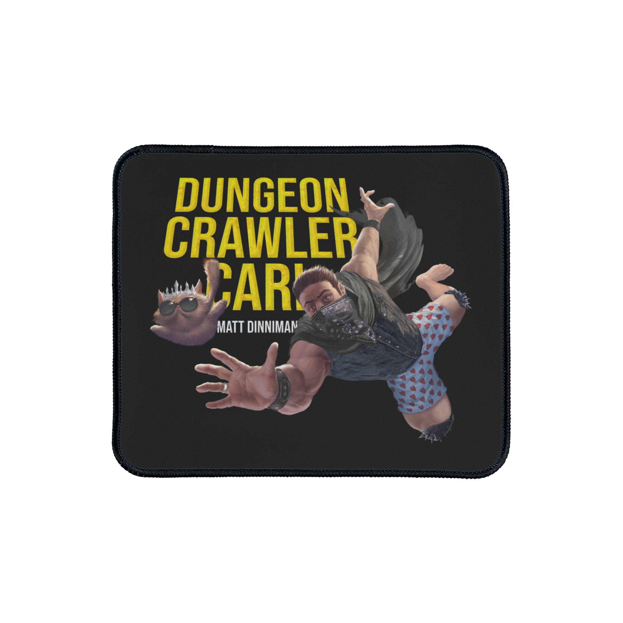 Carl and Donut Falling Mouse Pad