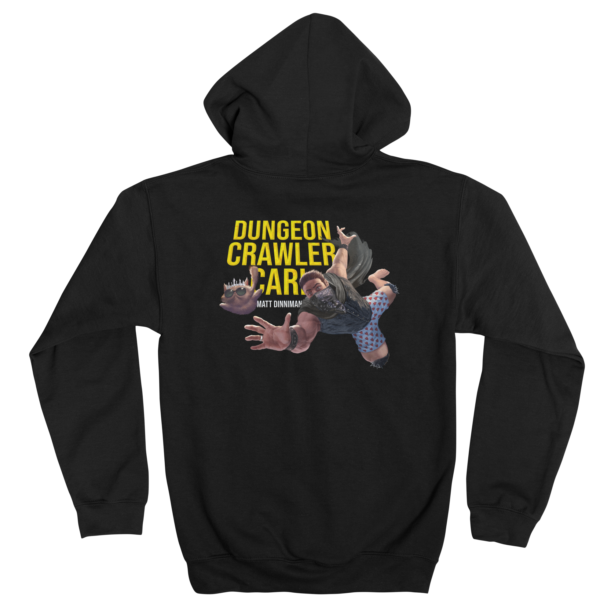 Carl and Donut Falling Zip-Up Hoodie Classic Fleece