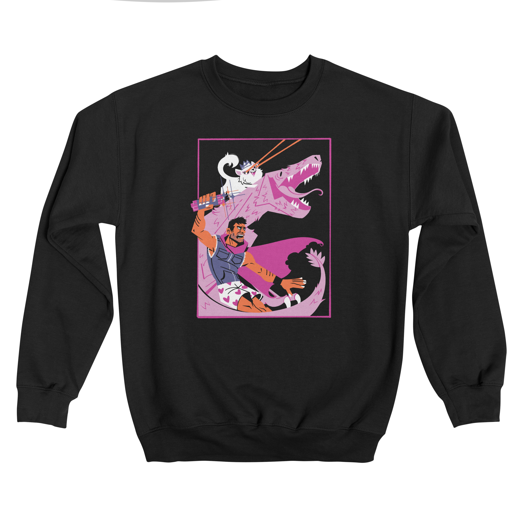 Carl, Princess Donut, and Mongo Classic Fleece Sweatshirt