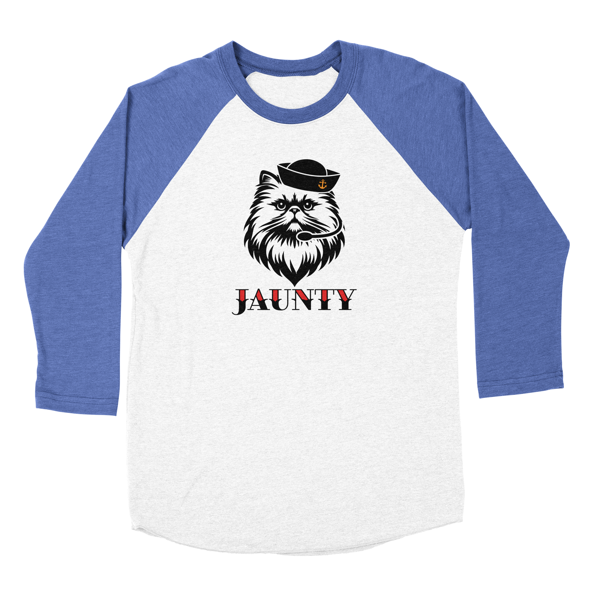 JAUNTY Long Sleeve Triblend Baseball T-Shirt