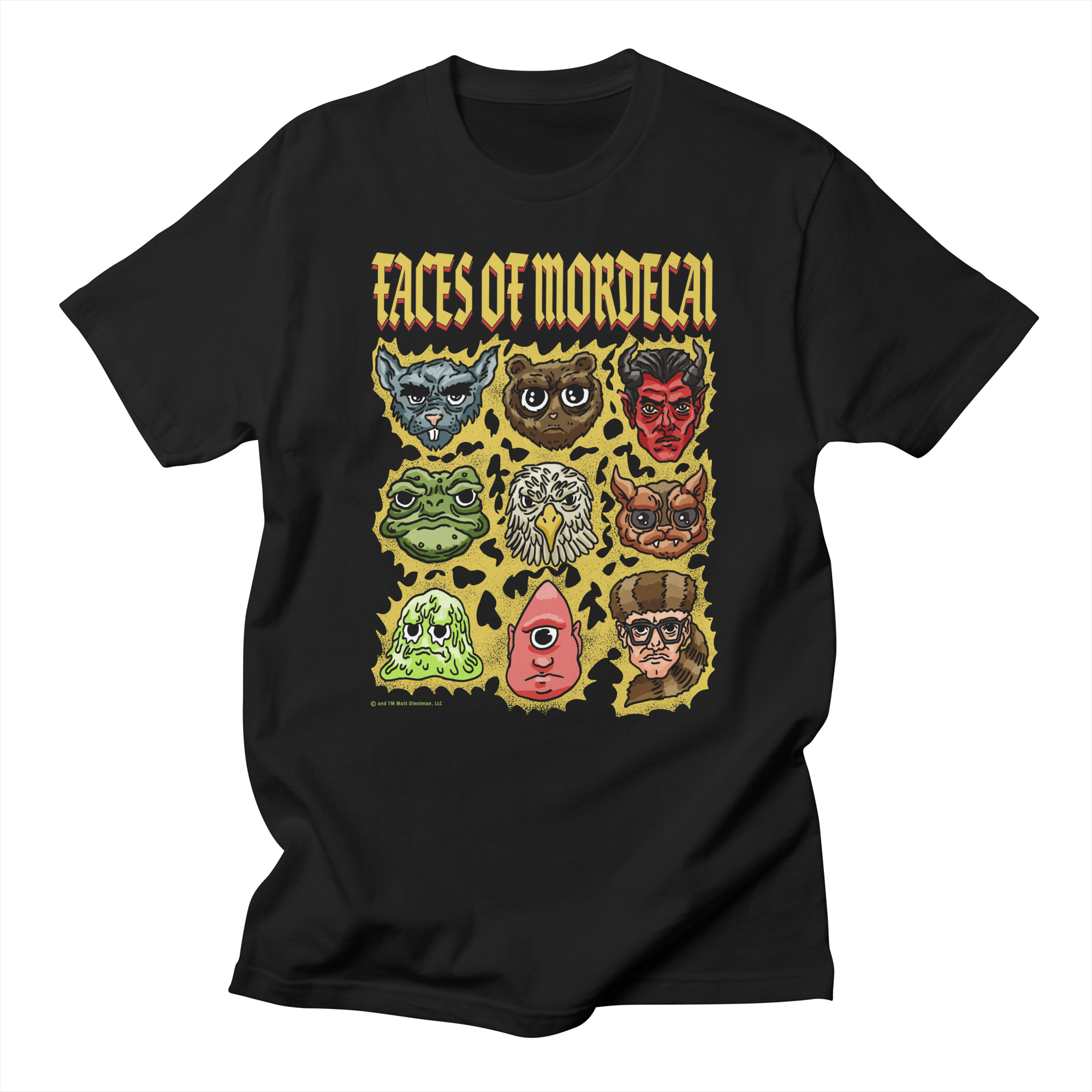 FACES OF MORDECAI Regular T-Shirt