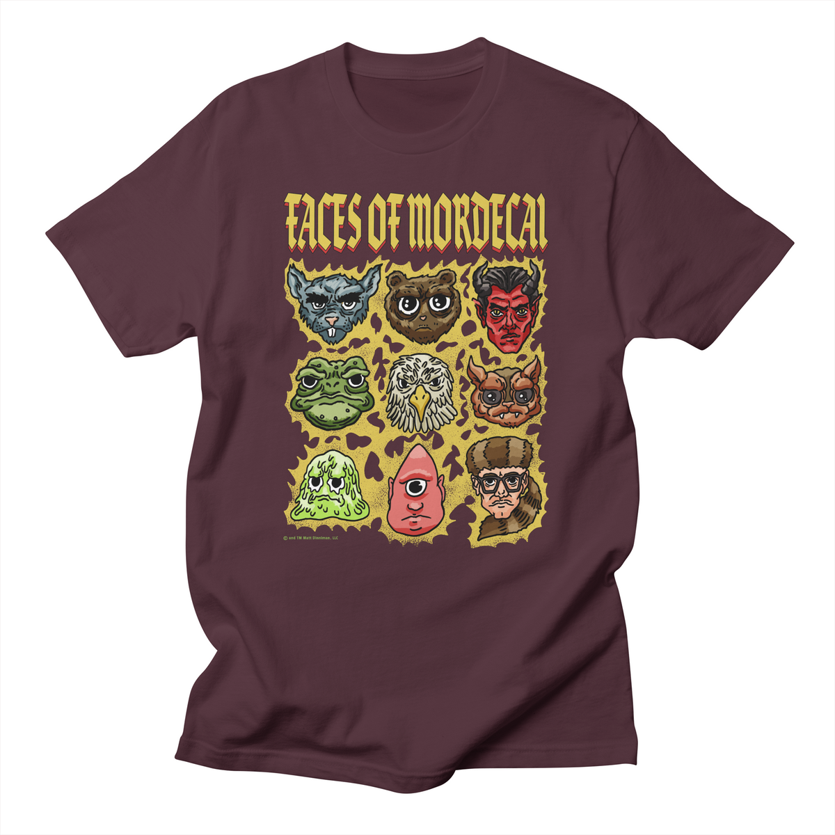 FACES OF MORDECAI Regular T-Shirt