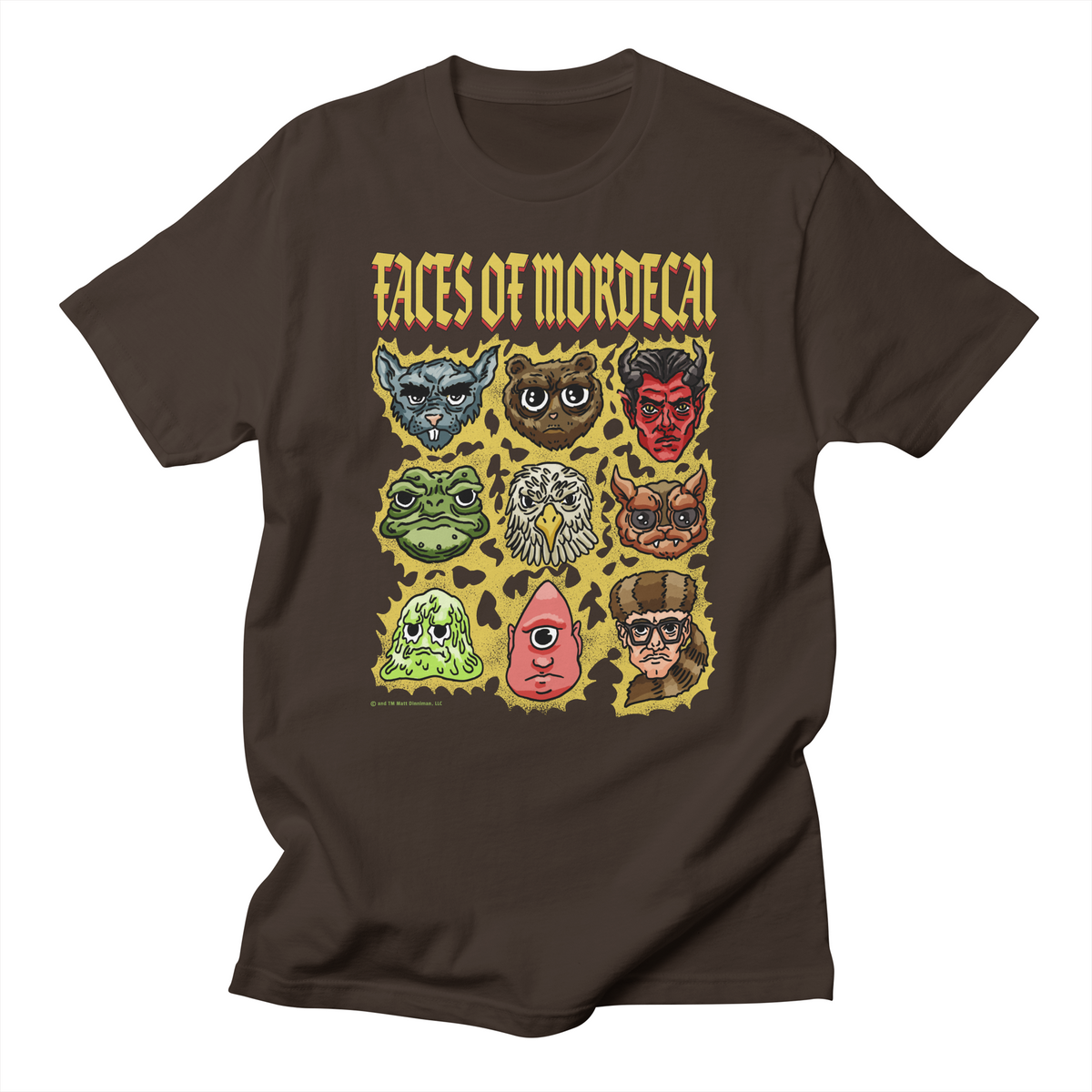 FACES OF MORDECAI Regular T-Shirt
