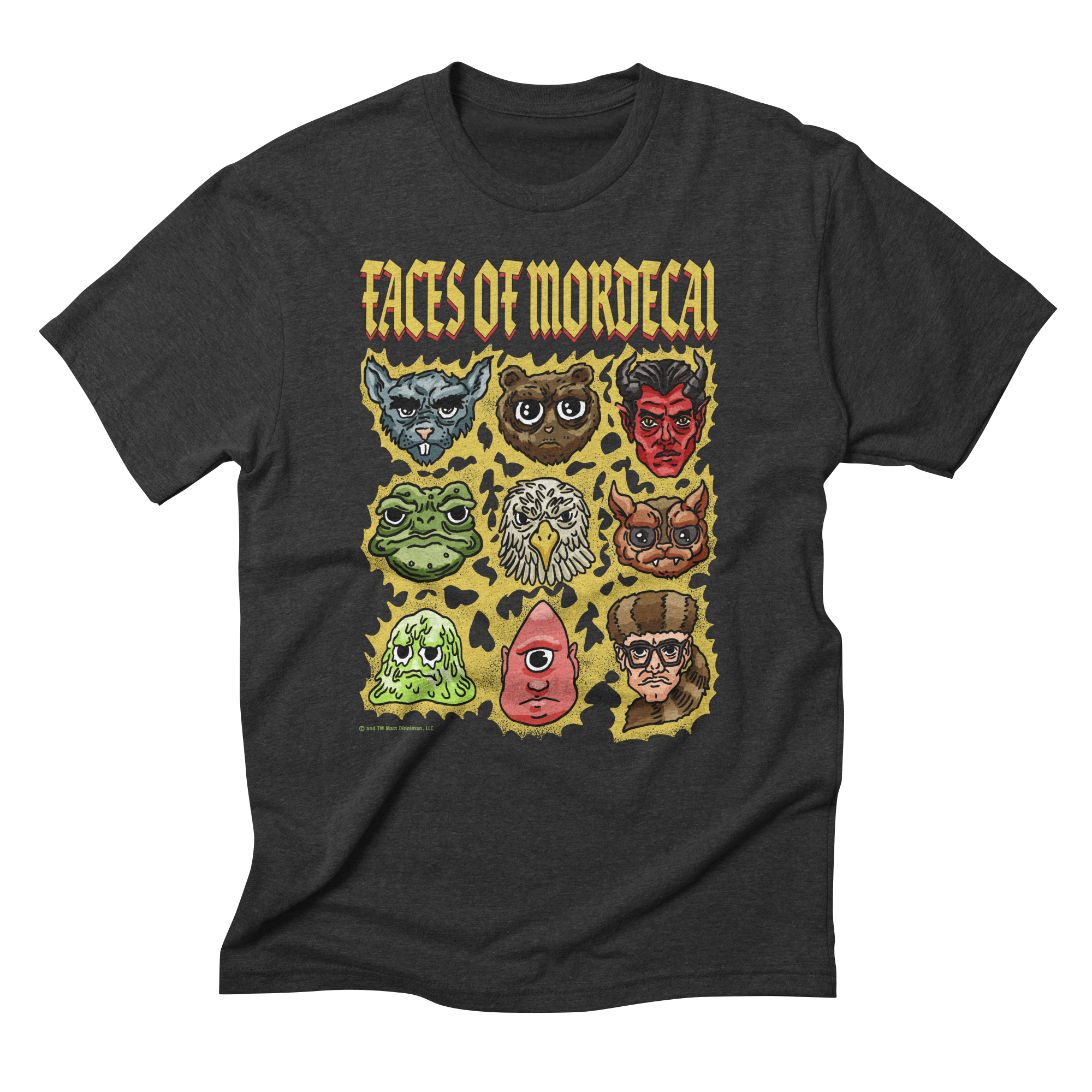 FACES OF MORDECAI Triblend T-Shirt