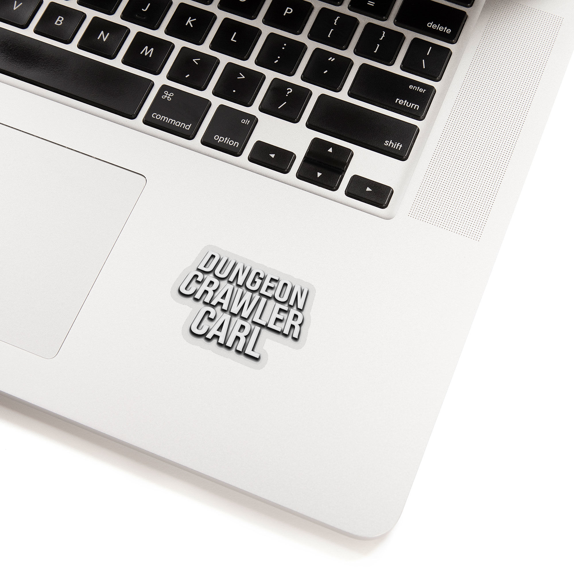 Dungeon Crawler Carl White Logo Sticker