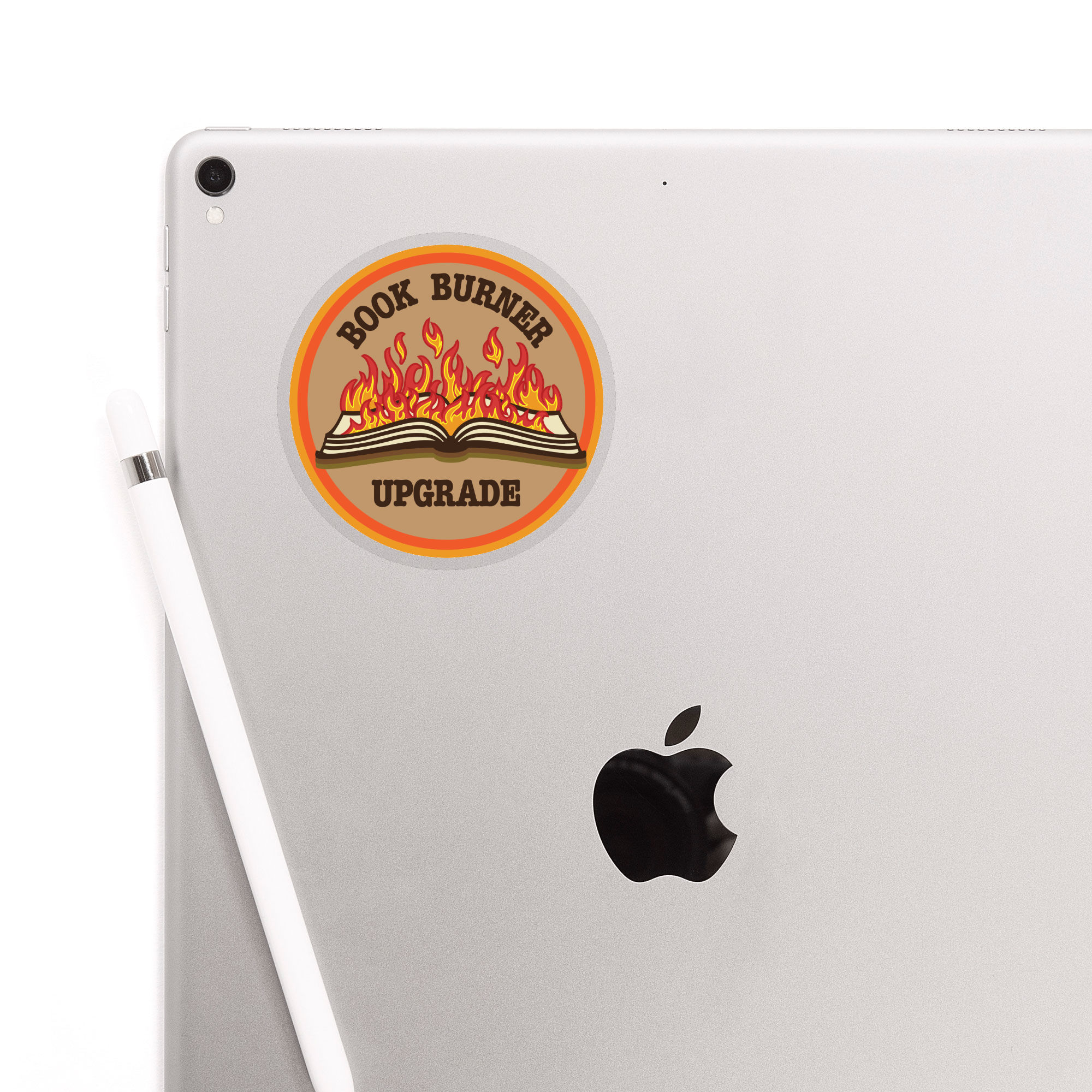 Book Burner Upgrade Patch Sticker