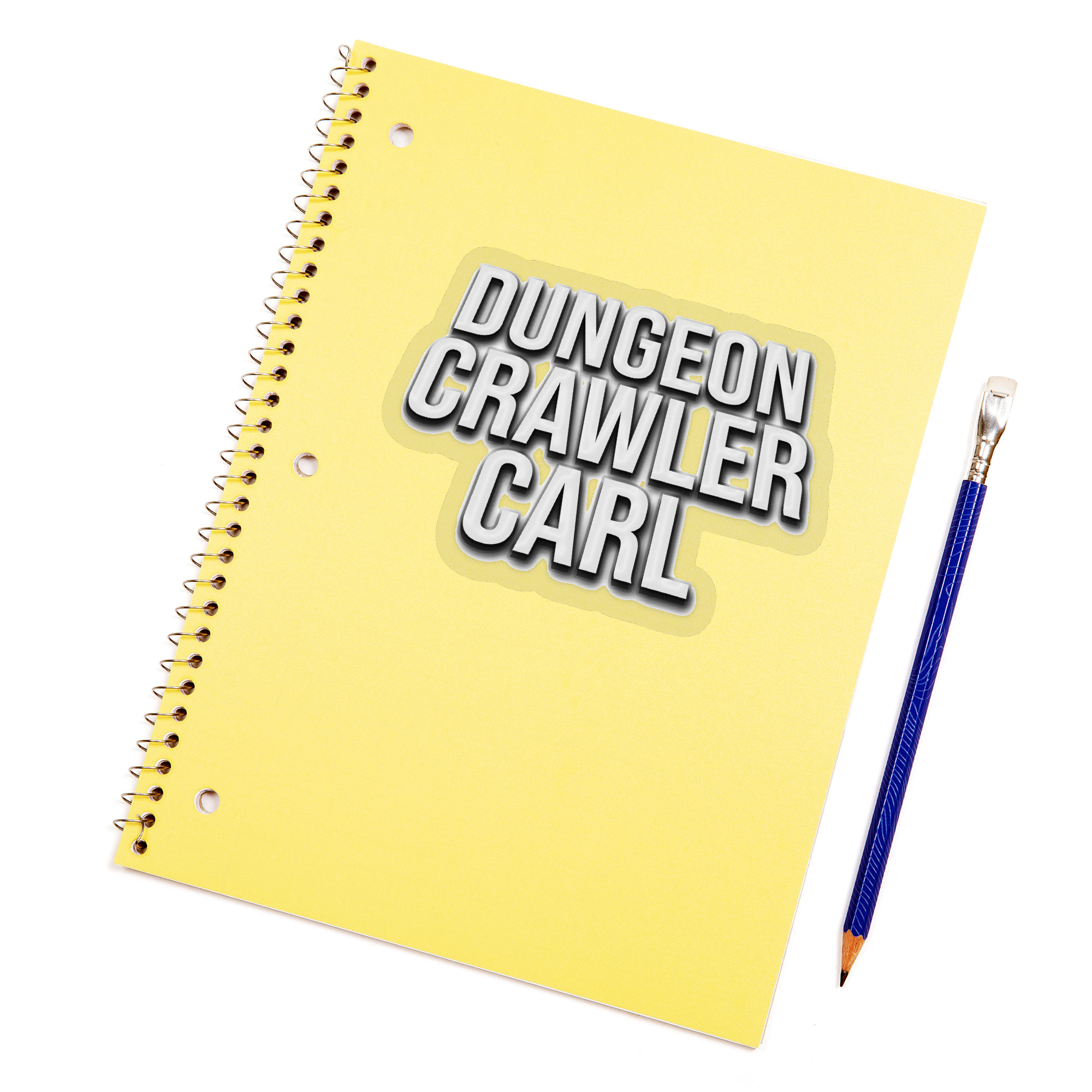 Dungeon Crawler Carl White Logo Sticker