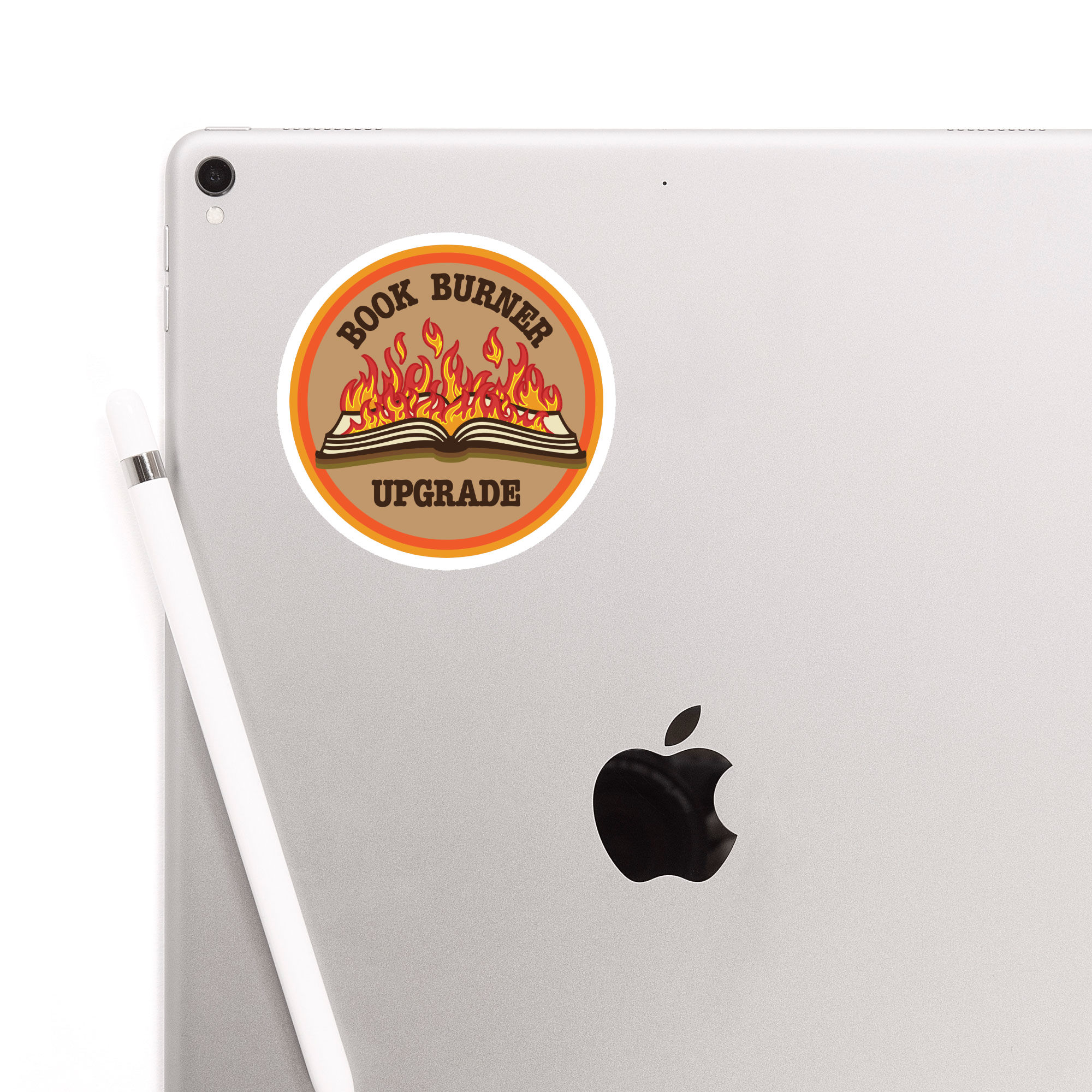 Book Burner Upgrade Patch Sticker