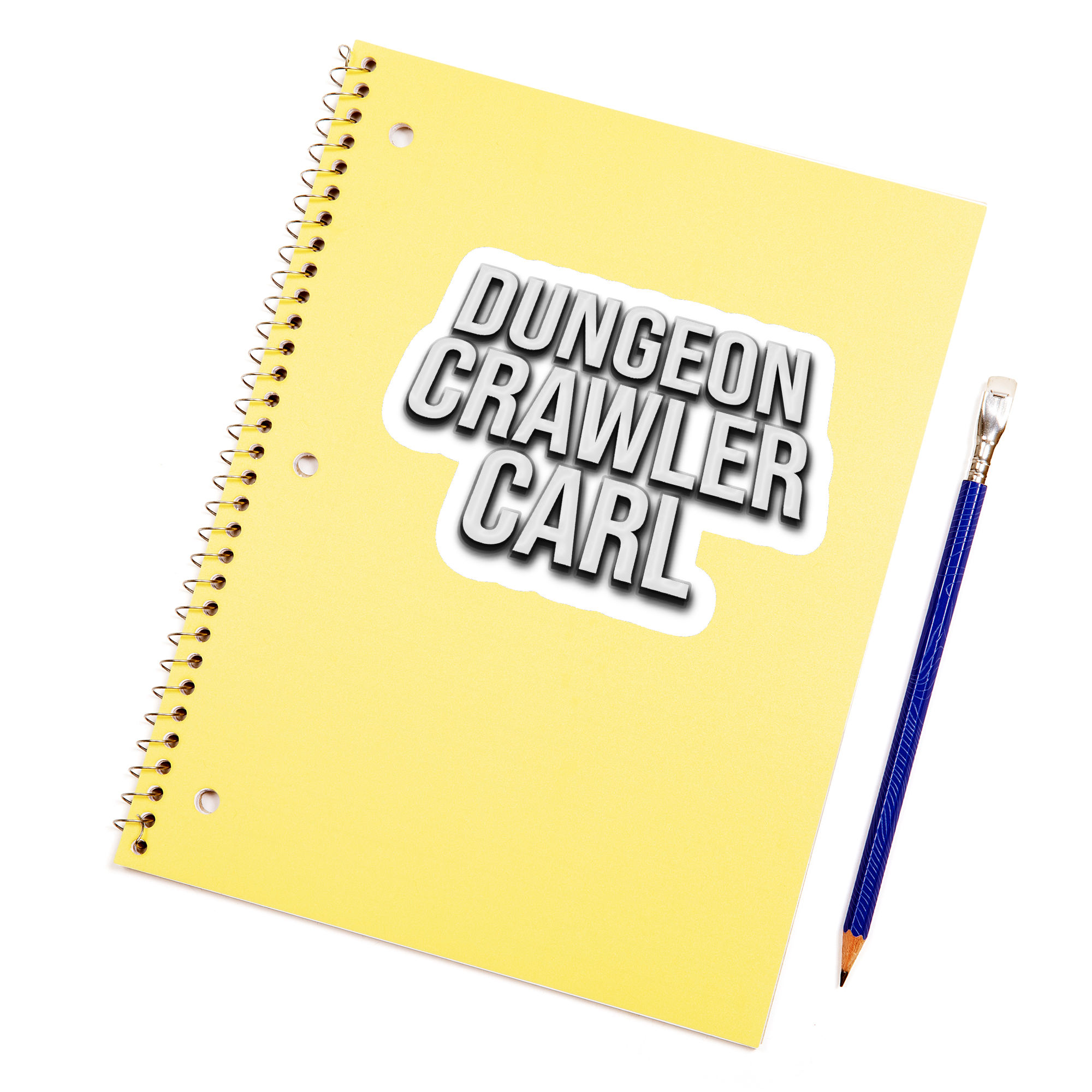 Dungeon Crawler Carl White Logo Sticker